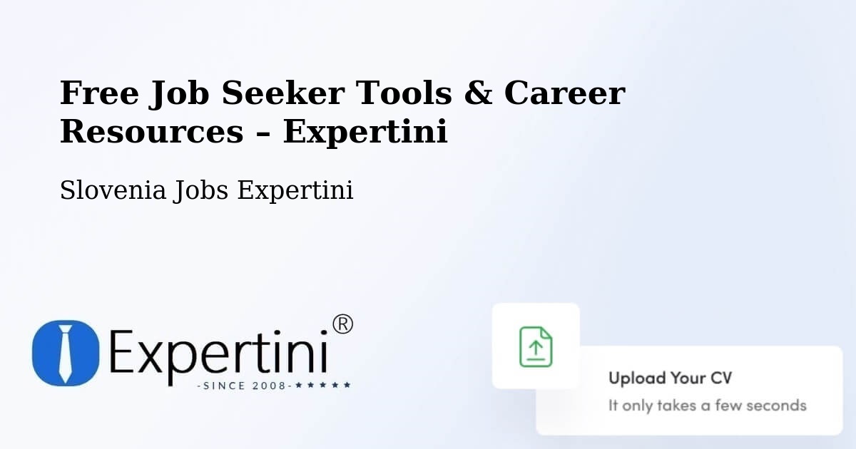Free Job Seeker Tools & Career Resources – Šmarca - Šmarca, Slovenia Jobs Expertini